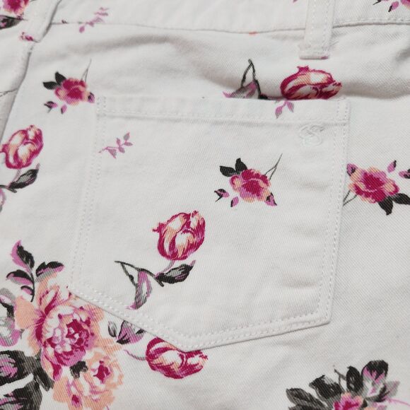 Jessica Simpson Flower Coverall Shorts White Girls 14 - Picture 3 of 4